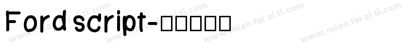 Ford script字体转换